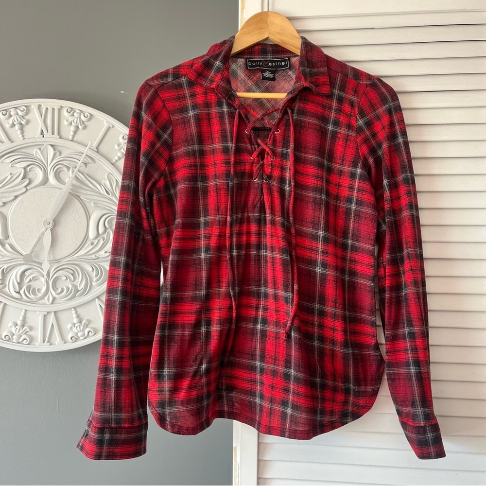 Red plaid long sleeve